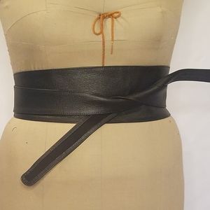 Faux Leather Obi Belt